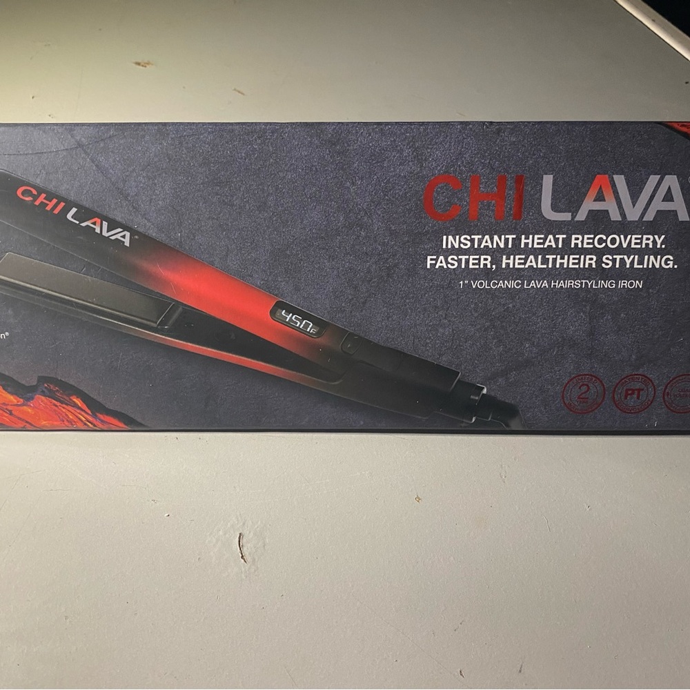 Lava Volcanic Lava Hairstyling Iron - Red